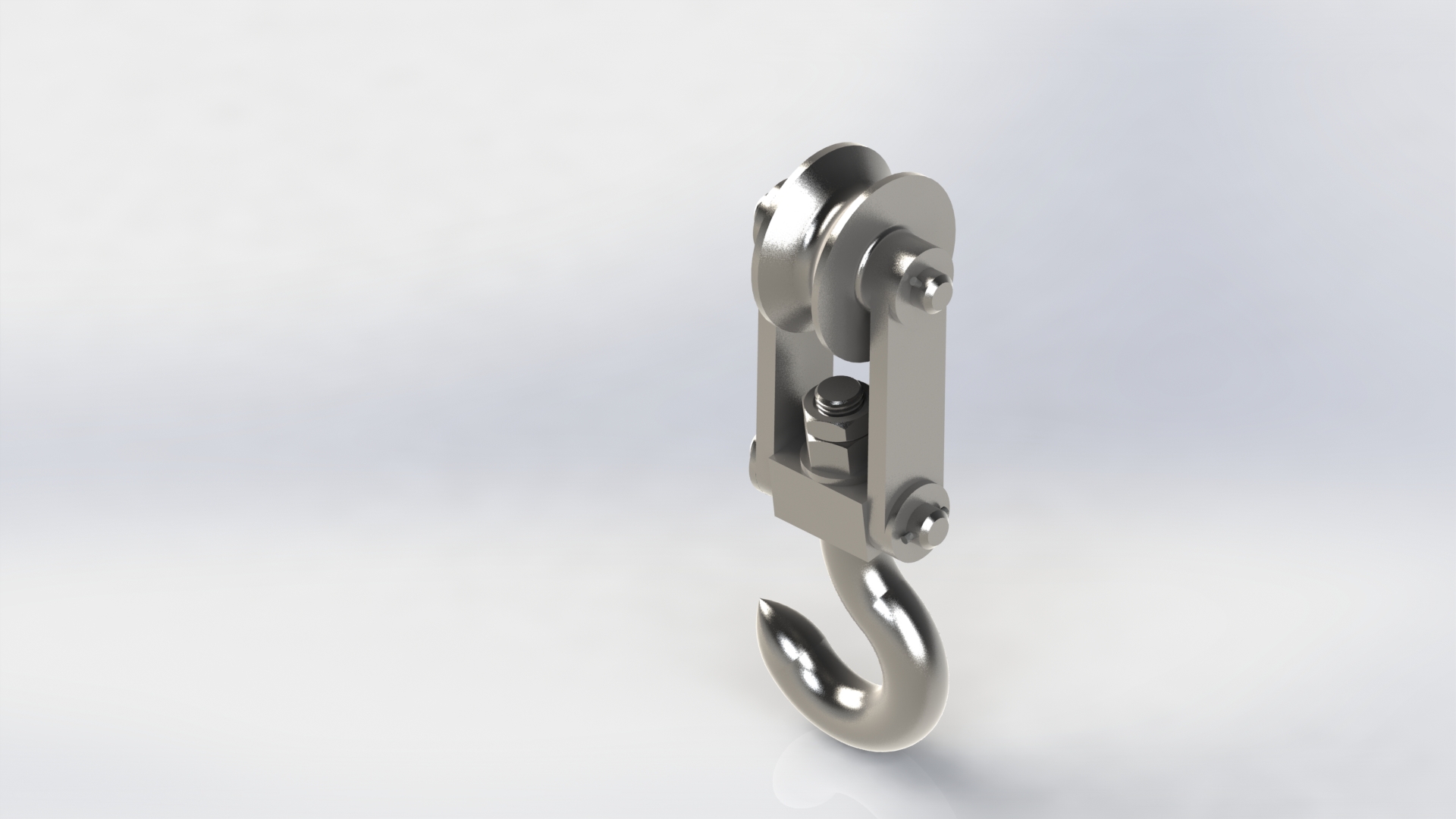 滑轮和挂钩--25--sw三维 3d模型设计图